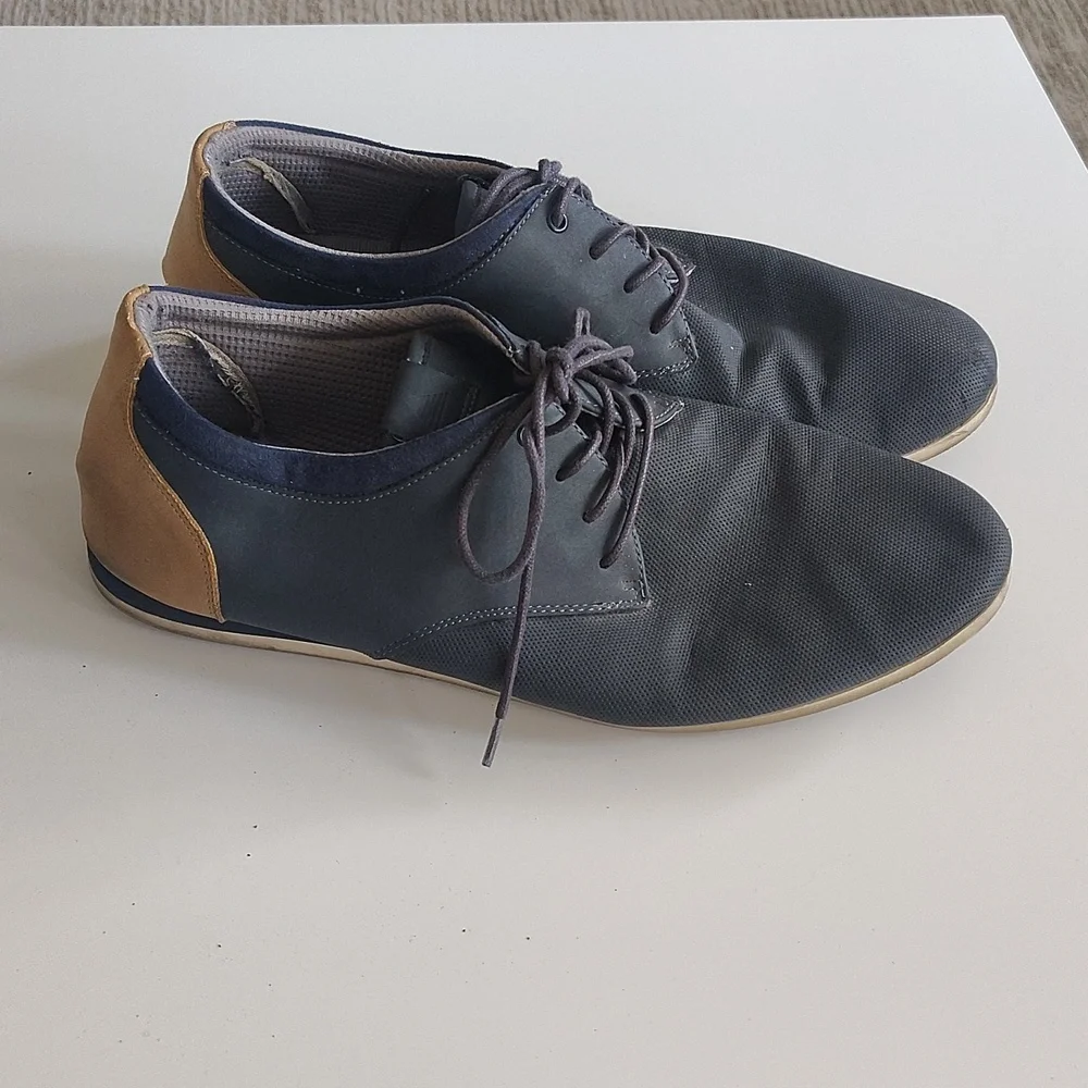 ALDO Mens Oxfords Blue Lace Up Casual Dress Shoes Size 11